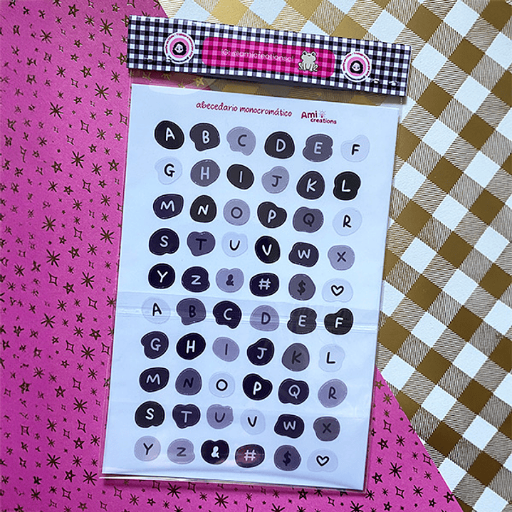 Stickers Letras Blobs | 3 modelos 4