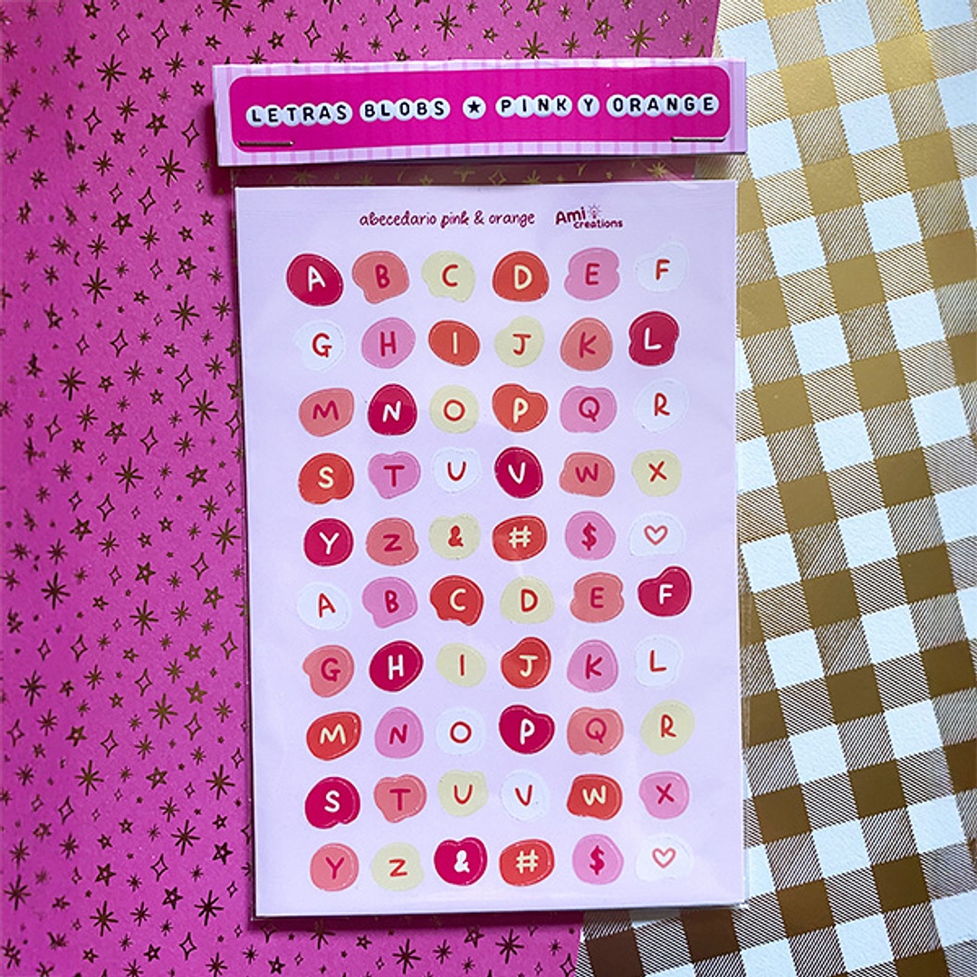Stickers Letras Blobs | 3 modelos 3