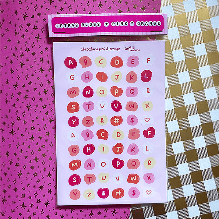 Stickers Letras Blobs | 3 modelos 3