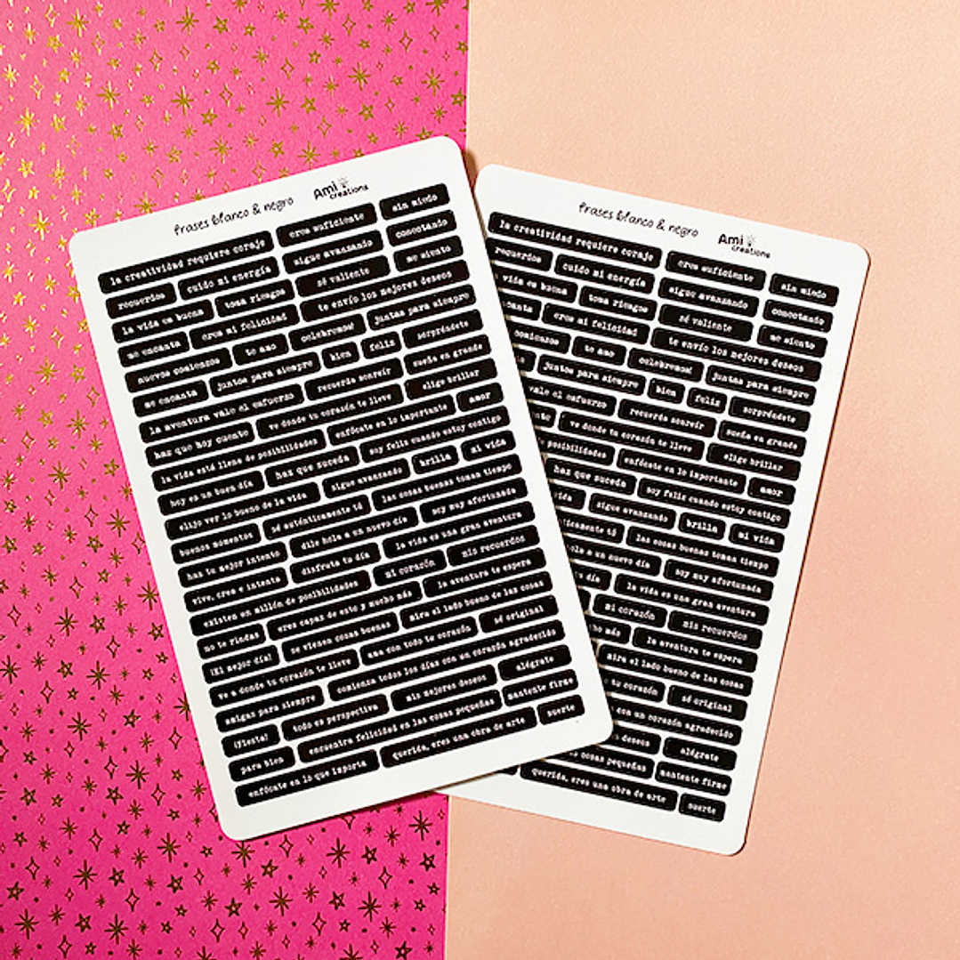 Stickers Frases en español | Journaling 1