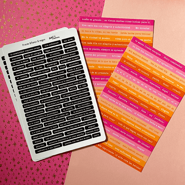 Stickers Frases en español | Journaling 5