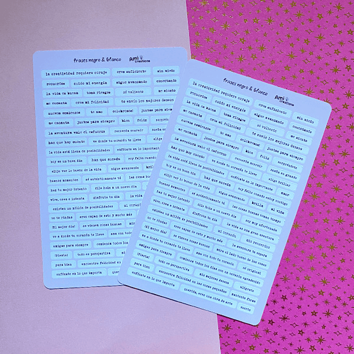 Stickers Frases en español | Journaling 2