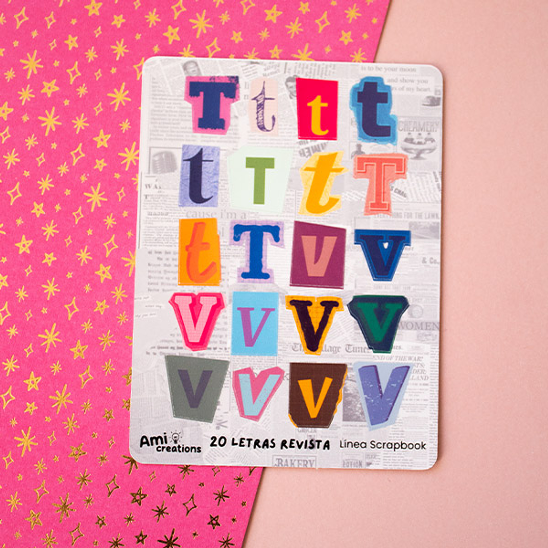 Stickers Letras Tipo Revista | Letras troqueladas 13