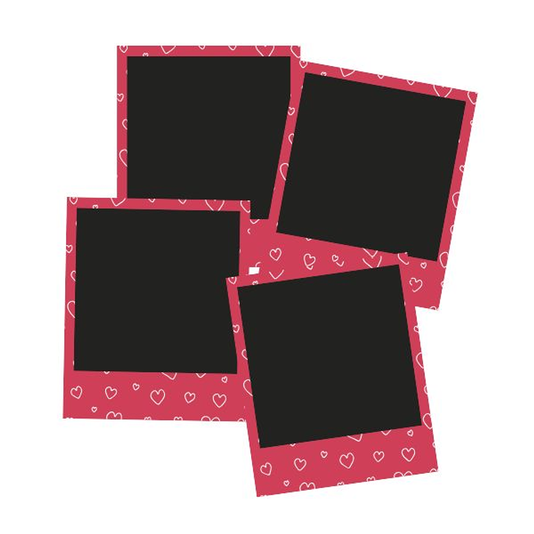 Set 4 Polas Squares | Imanes | Diseños de Amor 3