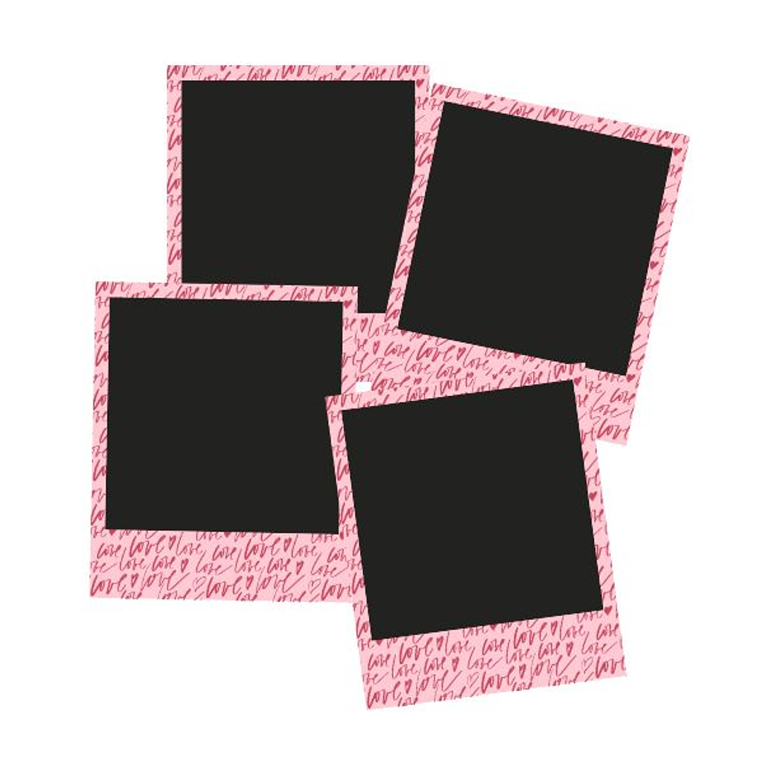 Set 4 Polas Squares | Imanes | Diseños de Amor 4