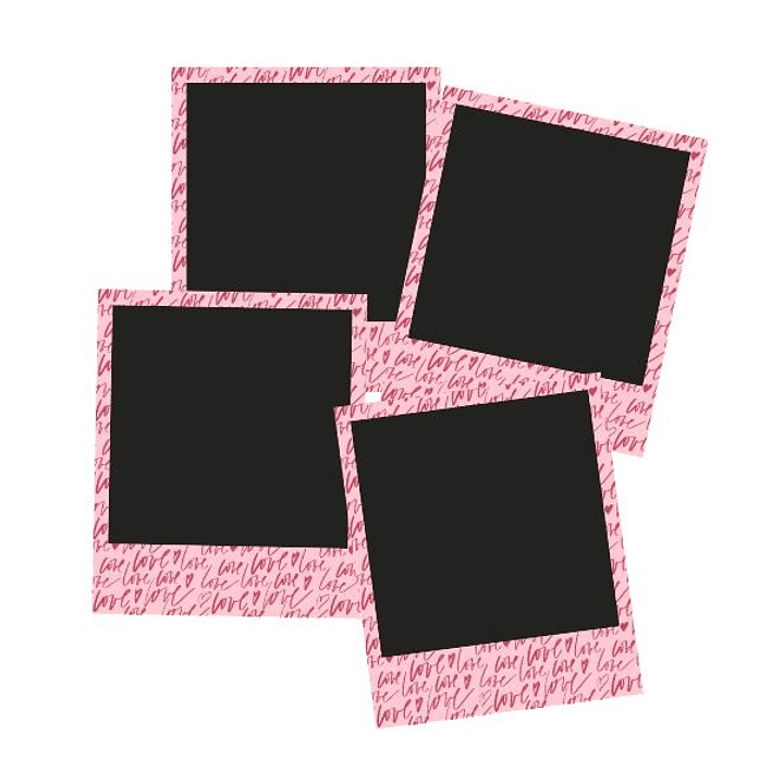 Set 4 Polas Squares | Imanes | Diseños de Amor 4