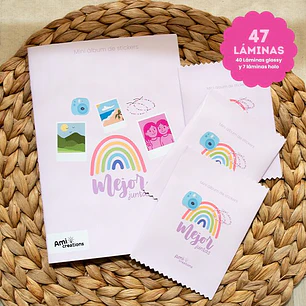 Mini álbum Amigas | 47 Láminas con fotografías y elementos personalizados