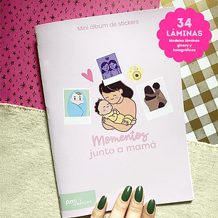 Mini álbum Mamá | 34 Láminas con fotografías personalizadas
