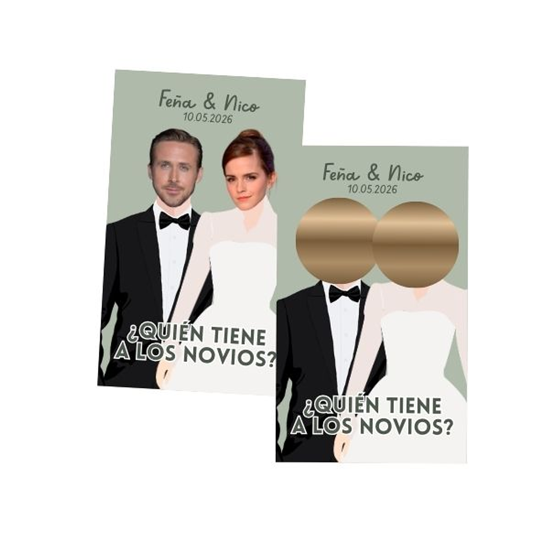 Tarjetas con raspes “¿Quién tiene a l@s novi@s?