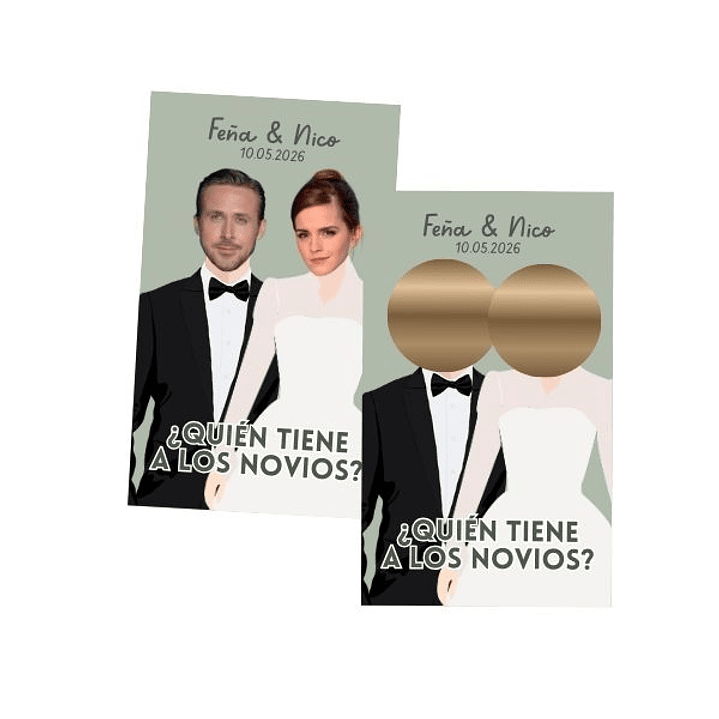 Tarjetas con raspes “¿Quién tiene a l@s novi@s?