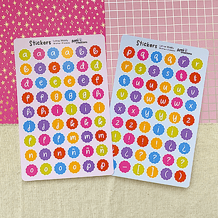 Stickers Letras Wobbly