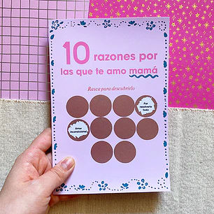 Tarjeta personalizada “10 razones por las que te amo mamá”