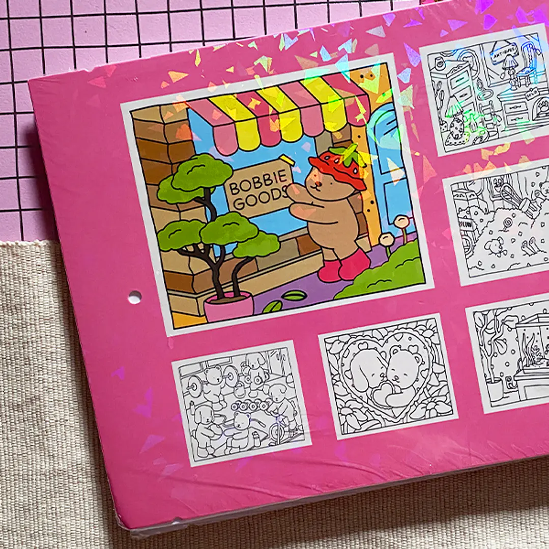Libro para colorear + plumones acrílicos 5