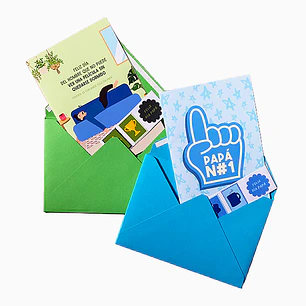 2 Tarjetas con Sobre para papá