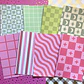 Papel decorativo para Journal | Mix Verde & Rosa - Miniatura 2