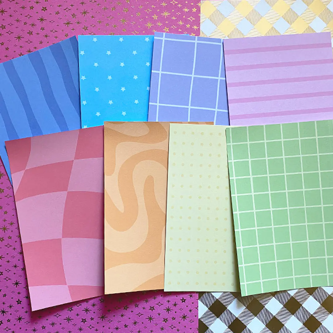Papel decorativo para Journal | Mix Colorido #1 2
