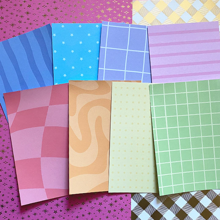 Papel decorativo para Journal | Mix Colorido #1 2