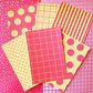 Papel decorativo para Journal | Mix Rosa & Amarillo - Miniatura 3