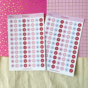 Stickers Letras Clásicas 