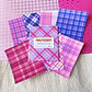Mini Papel decorativo para Journal | Cuadrillé Lila & Rosa - Miniatura 1