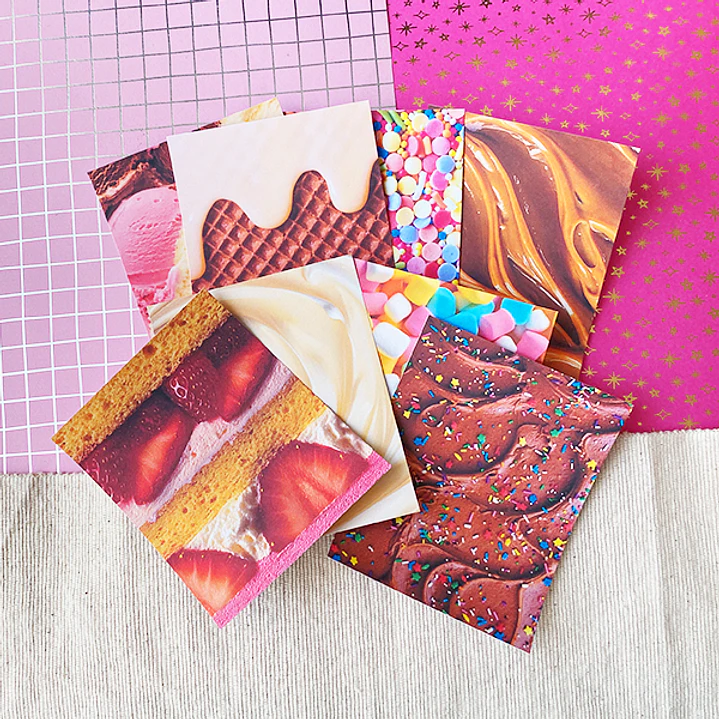 Mini Papel decorativo para Journal | Dulces & Pasteles 3