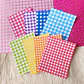 Mini Papel decorativo para Journal | Mantas de picnic - Miniatura 3