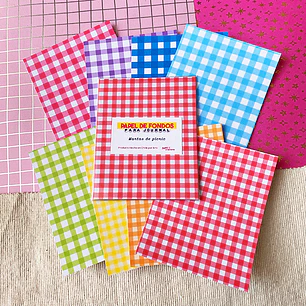 Mini Papel decorativo para Journal | Mantas de picnic