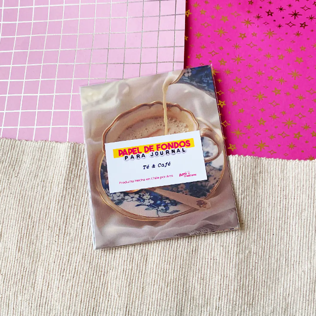 Mini Papel decorativo para Journal | Té & Café 2