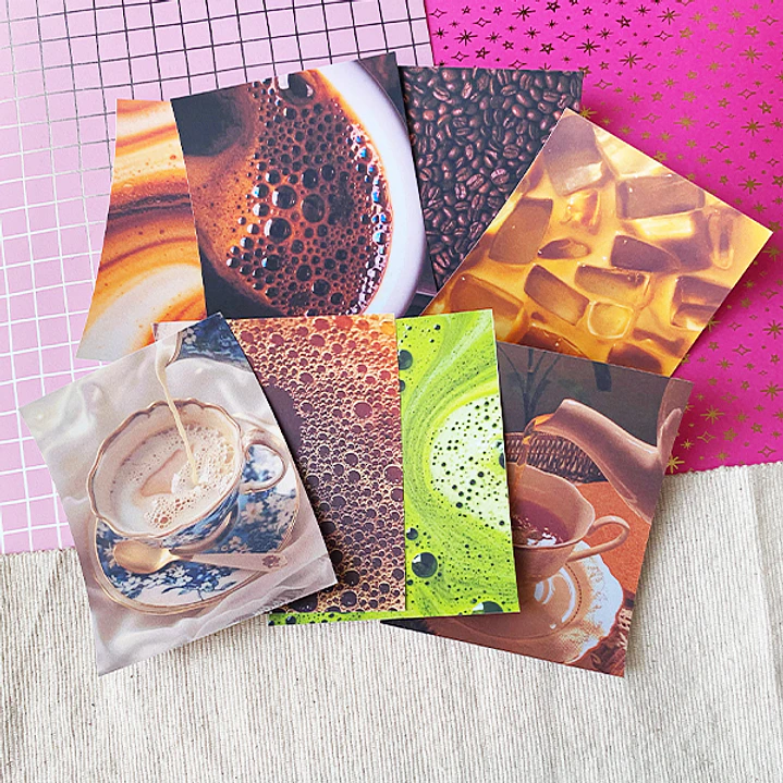 Mini Papel decorativo para Journal | Té & Café 3