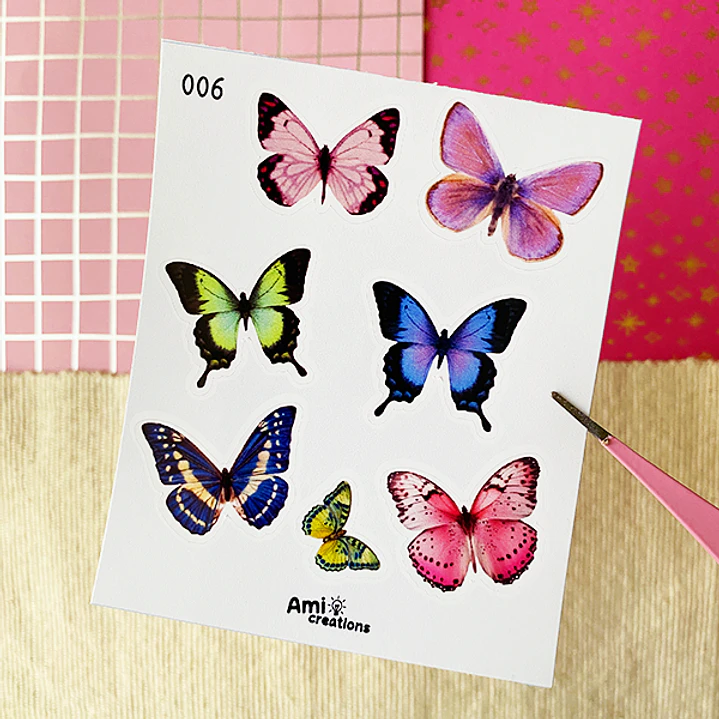 Mini stickers - Mariposas | 006 1