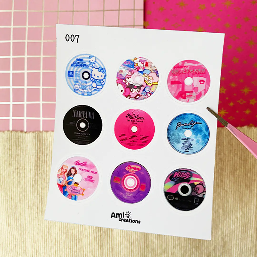 Mini stickers - CDs | 007 1