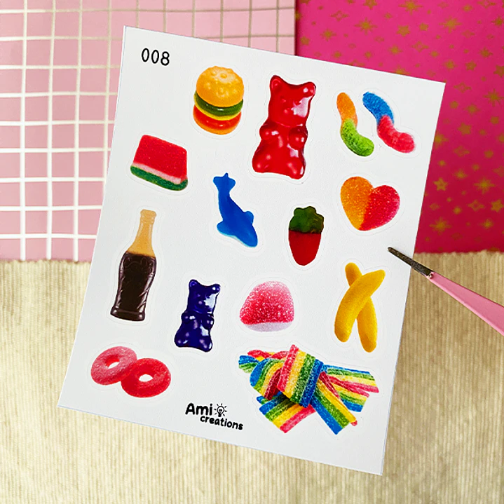 Mini stickers - Gomitas dulces | 008 1