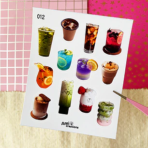 Mini stickers - Bebidas aesthetic | 012