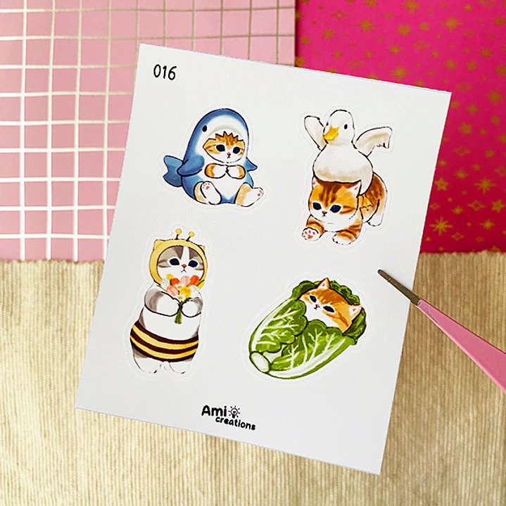 Mini stickers - Gatitos Mofu | 016 1