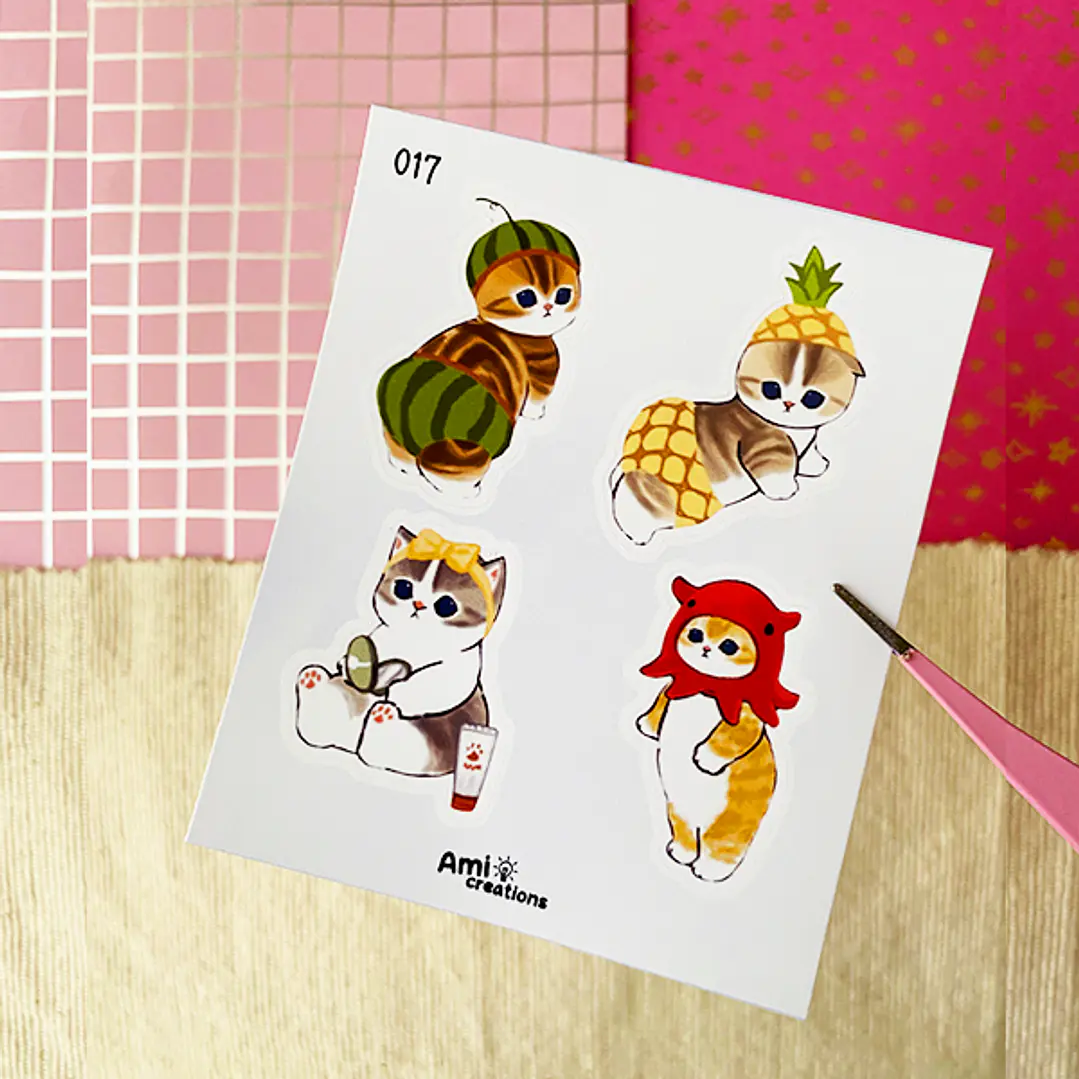 Mini stickers - Gatitos Mofu | 017 1