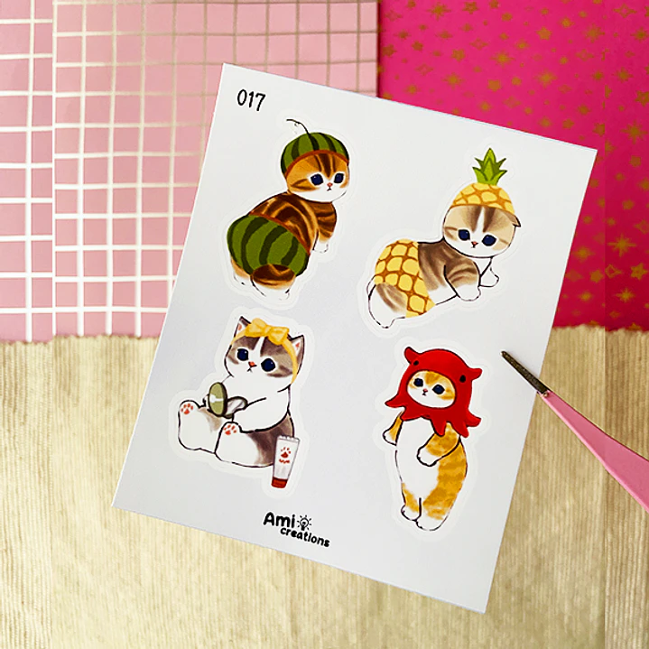 Mini stickers - Gatitos Mofu | 017 1