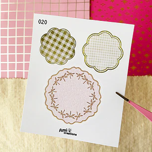 Mini stickers - Encajes Verdes | 020