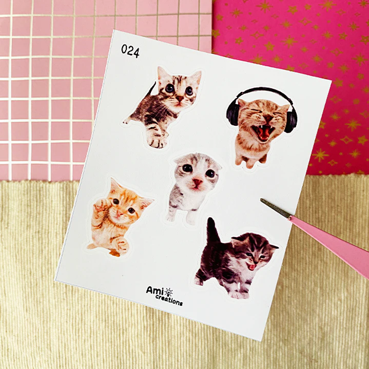 Mini stickers - Gatitos | 024 1
