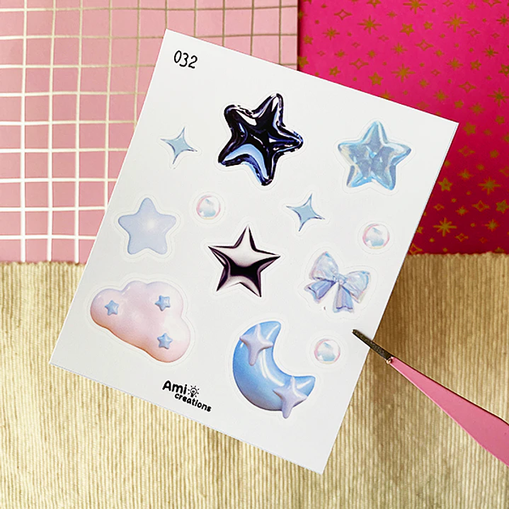 Mini stickers - Estrellitas nocturnas | 032 1