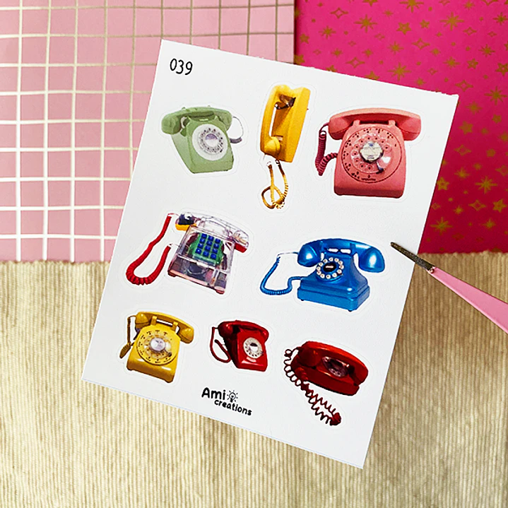 Mini stickers - Teléfonos | 039 1