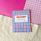 Mini Papel decorativo para Journal | Blanco, azul & rojo - Miniatura 1