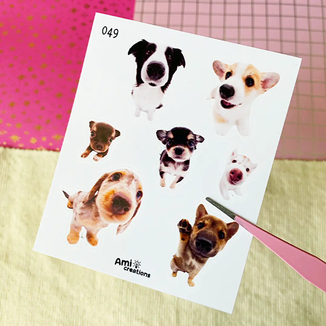 Mini stickers - Perritos Tiernos | 049 1