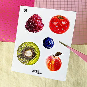 Mini stickers - Frutitas glitter | 053