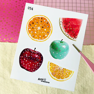 Mini stickers - Frutitas glitter | 054