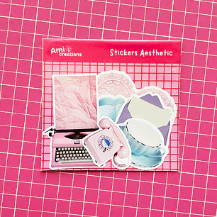 Stickers Aesthetic | Rosado