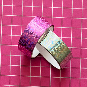 Set 2 Washi tapes holográfico