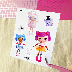 Mini stickers - Lalaloopsy con mascotas | 065