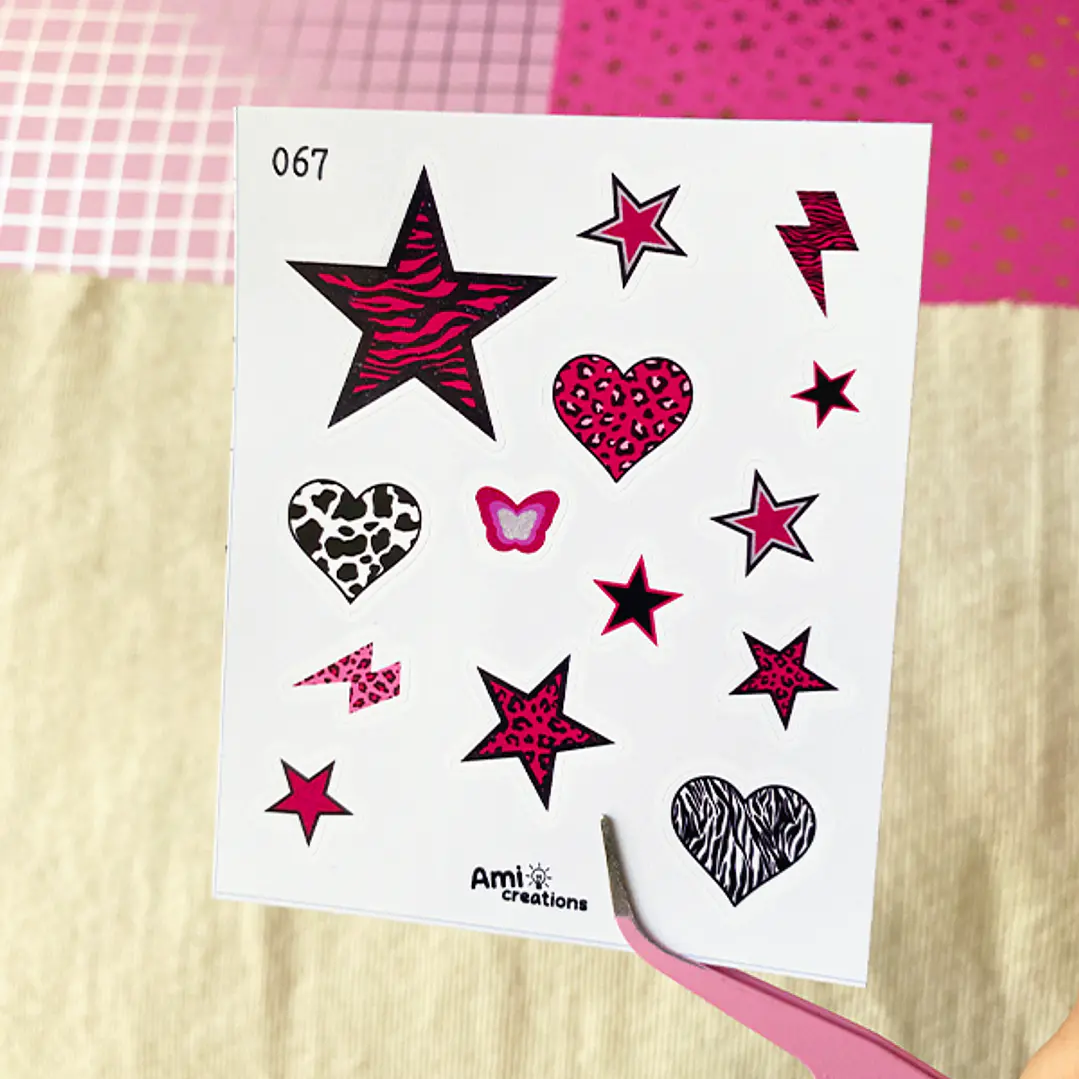 Mini stickers - Deco Fucsia Y2K | 067 1