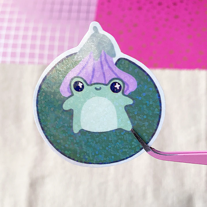 Sticker Individual | Froggy Florecita 1