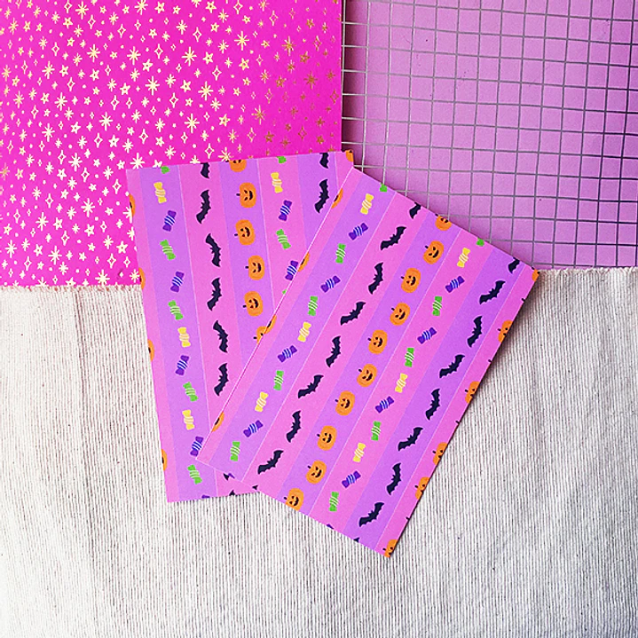 Papel decorativo para journal | Mix Halloween 4